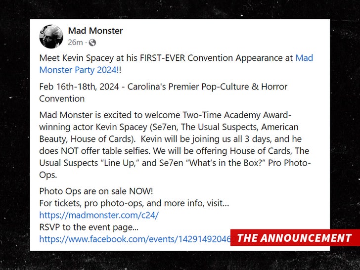 kevin spacey announcement
