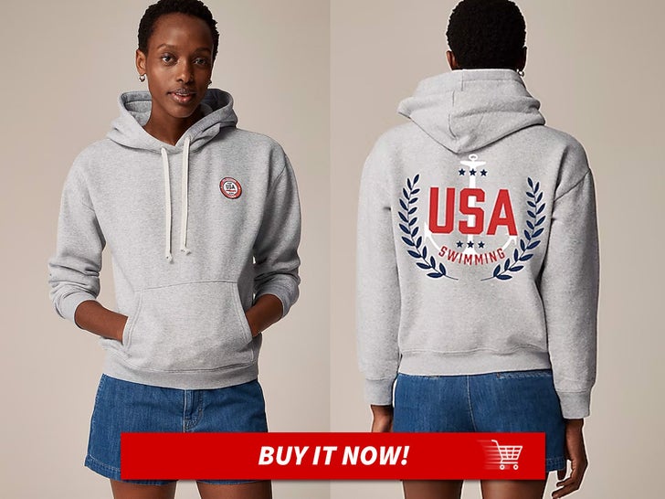 J Crew Team USA Swimming Hoodie