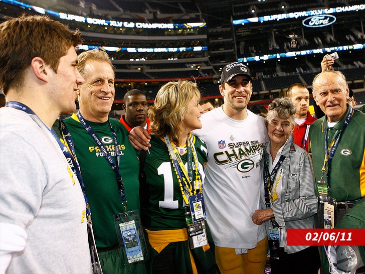 Aaron Rodgers e família 2011