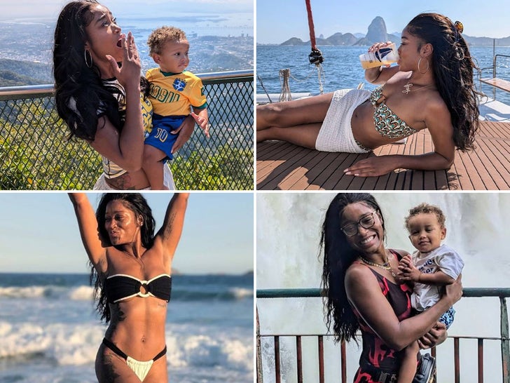 Keke Palmer's Mother-Son Vacay To Brazil And Argentina!