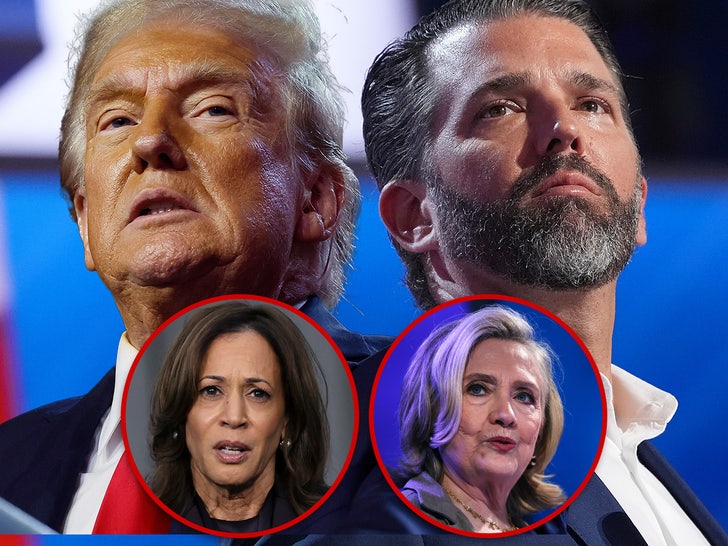 donald trump jr kamala harris hillary clinton