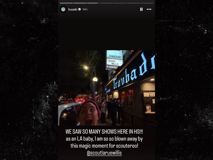 Scout Willis concert insta 1