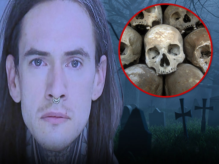 Johnathan Gerlach Skulls Mount Moriah Cemetary Getty 1