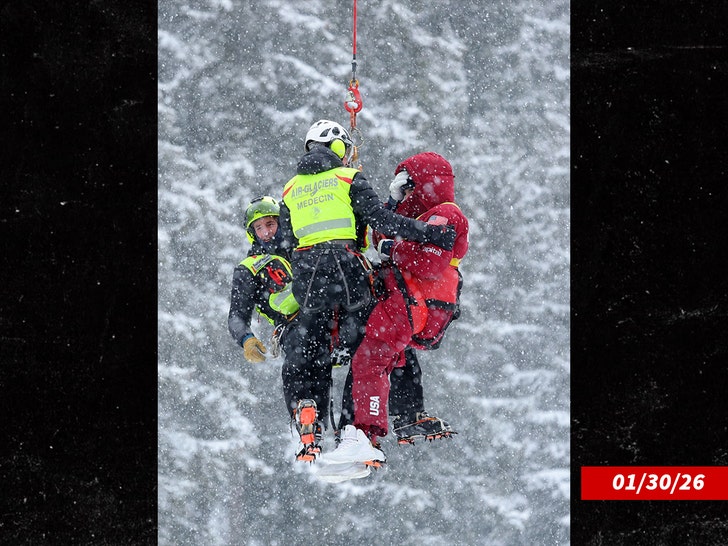 Lindsey Vonn trasladada en avión tras accidente Reuters 2