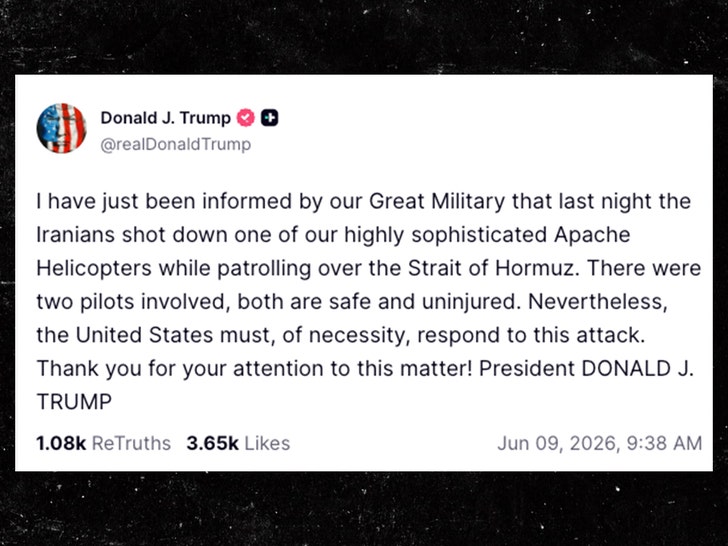 donald trump confirms us aapche was shot down