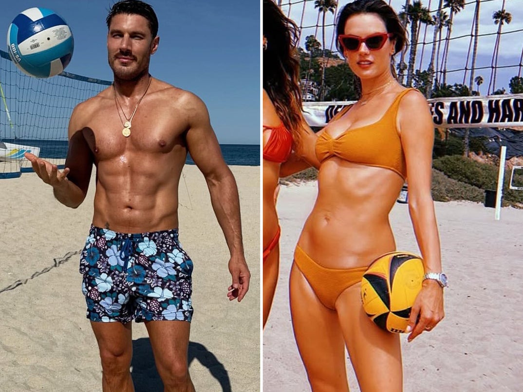 Chris Appleton vs. Alessandra Ambrosio -- Beach Volleyball Babes Edition