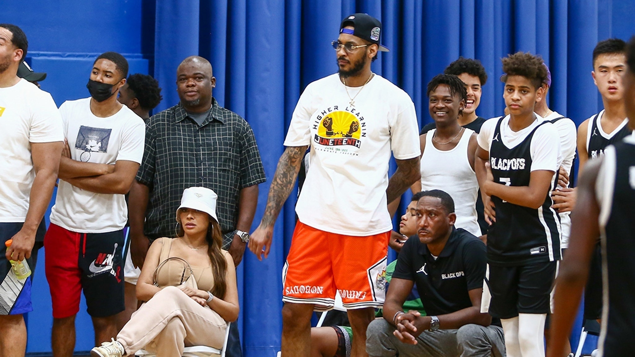 Carmelo and Lala Anthony's Son Kiyan, 15, Gets Basketball Scholarship