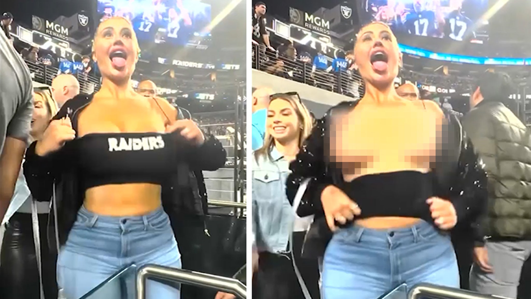 OnlyFans Model Danii Banks Kicked Out of NFL Stadium for Flashing Boobs