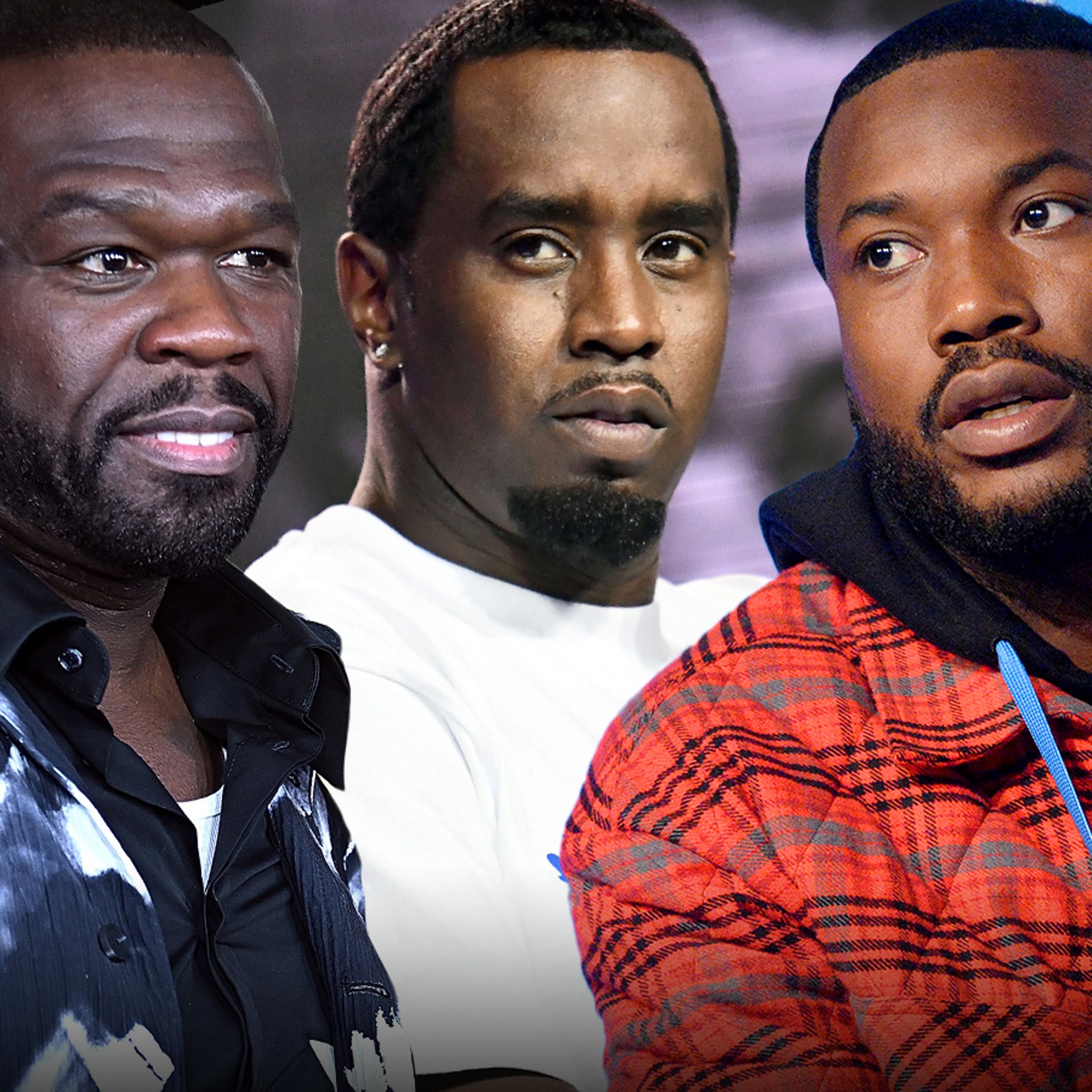 50 Cent Attends Diddy Roast Benefitting DV Victims, Meek Mill Also Dissed