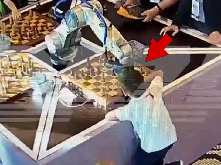 Chess Robot Russia Finger