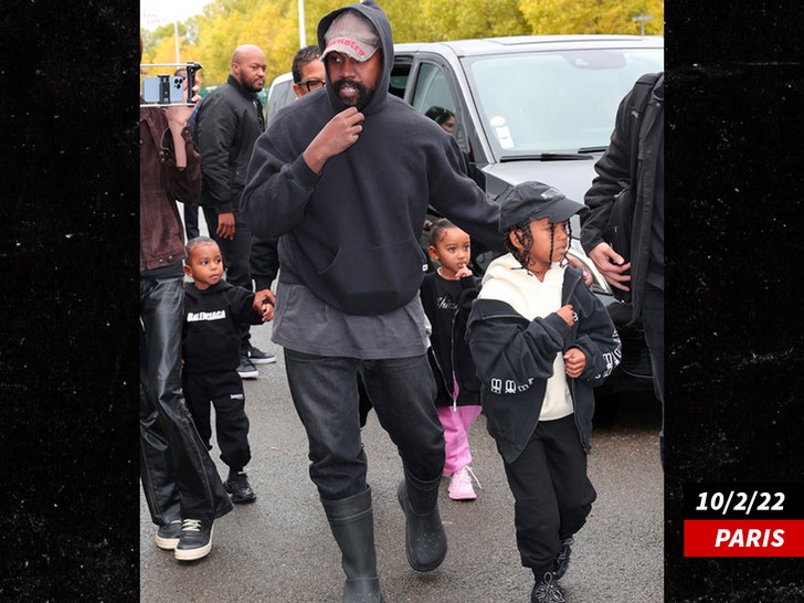 Kanye and the kids