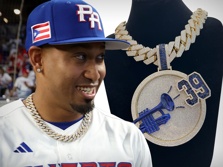 Mets Star Edwin Diaz Cops Iced-Out Trumpet Chain Worth $250,000!
