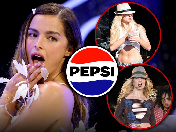 Addison Rae Channels Britney Spears, Pepsi Included, in Racy Day Look