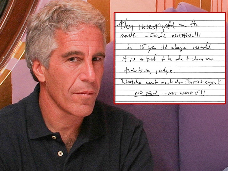 epstein suicide letter