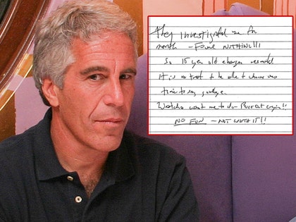 epstein suicide letter