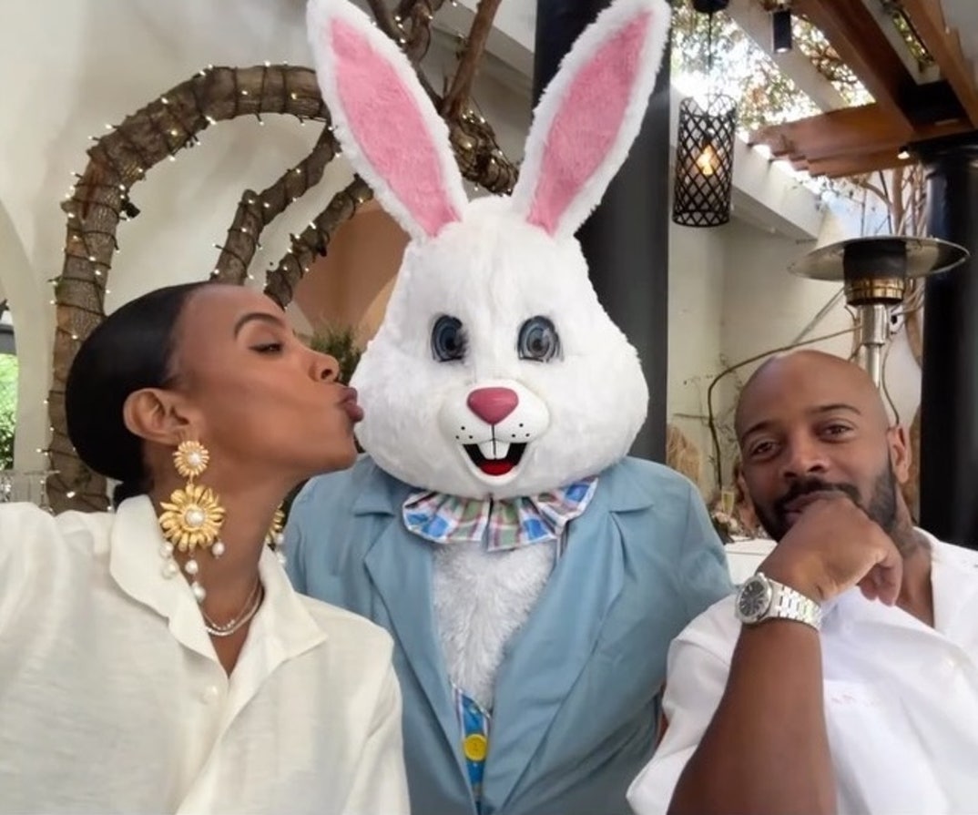 Kelly Rowland and Tim Weatherspoon