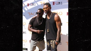 Kevin Hart and Usher Bro Down at Vegas Pool Party