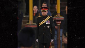 Prince Harry Wears Military Uniform During Queen's Vigil for Grandkids