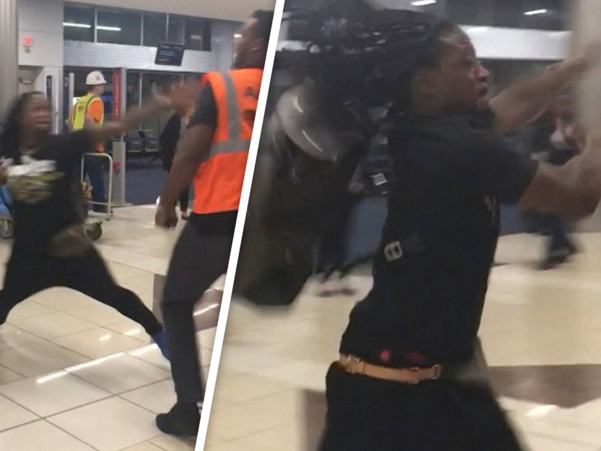 NFL Star In Wild Fight At Airport!