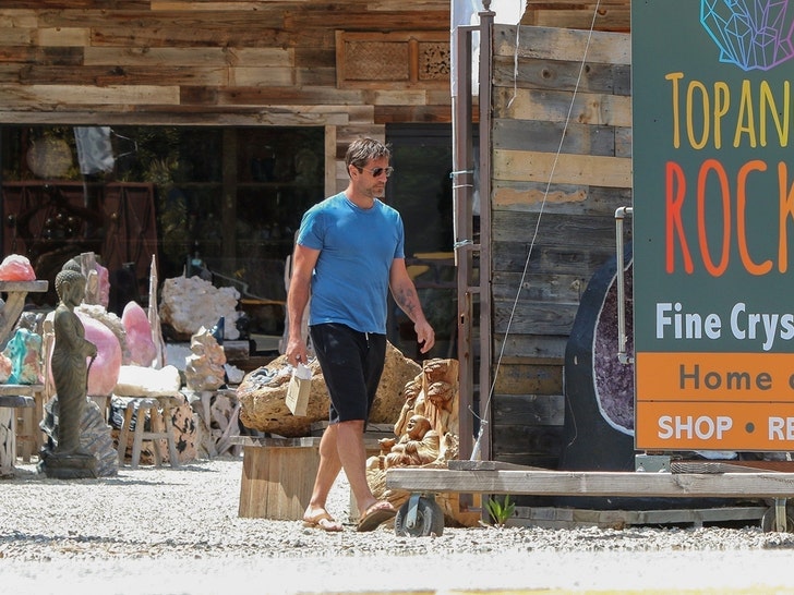 Aaron Rodgers was seen out at Topanga Rocks in Topanga, CA on Wednesday afternoon -- browsing through their crystal selection as he remains hopeful that he can be dealt from Green Bay to New York this offseason.  Photo Via: TMZ Sports