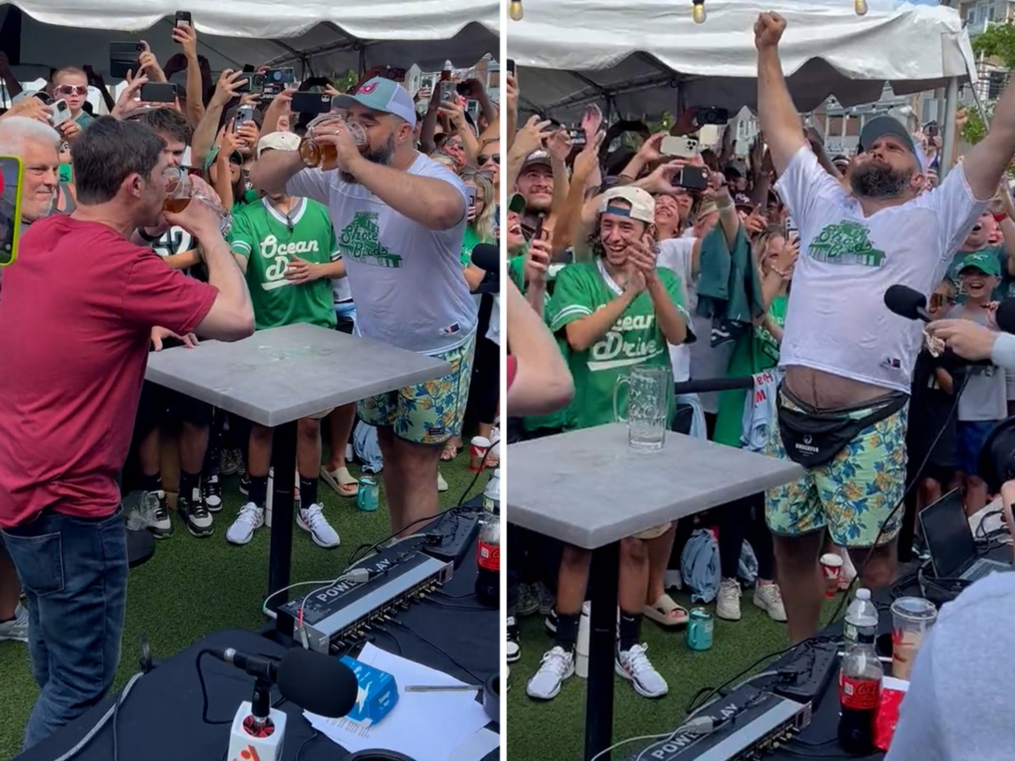 94WIP on Instagram: Our very own James Seltzer will square off against  Jason Kelce in a chugging contest Wednesday morning at Paddy's Green in Sea  Isle. Who ya got?