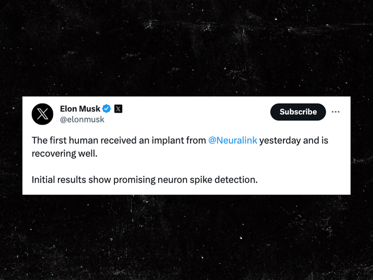 Neuralink Elon Musk first Human Transplant  tweet