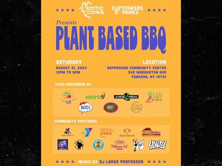 plant based bbq flyer