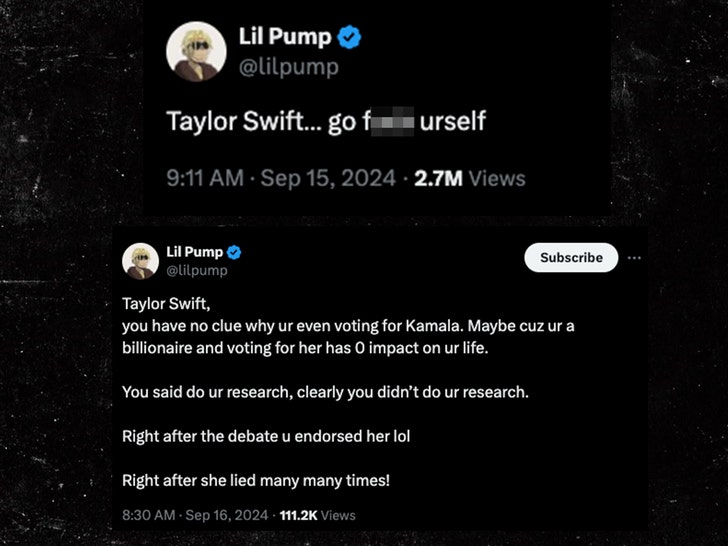 lil pump tweets about kamala harris