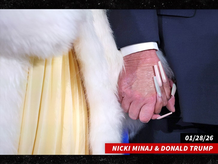 nicki minaj donald trump hands sub getty