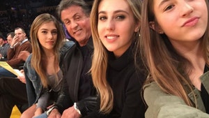 Sylvester Stallone -- Taken to Selfie School by Knockout Daughters (PHOTOS)