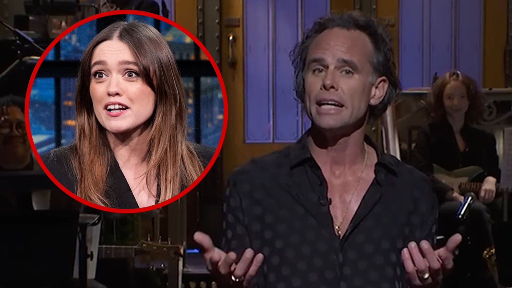 Walton Goggins Avoids ‘White Lotus’ Feud Chatter During ‘SNL’ Hosting Gig