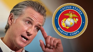gavin newsom and the marine corp getty 1