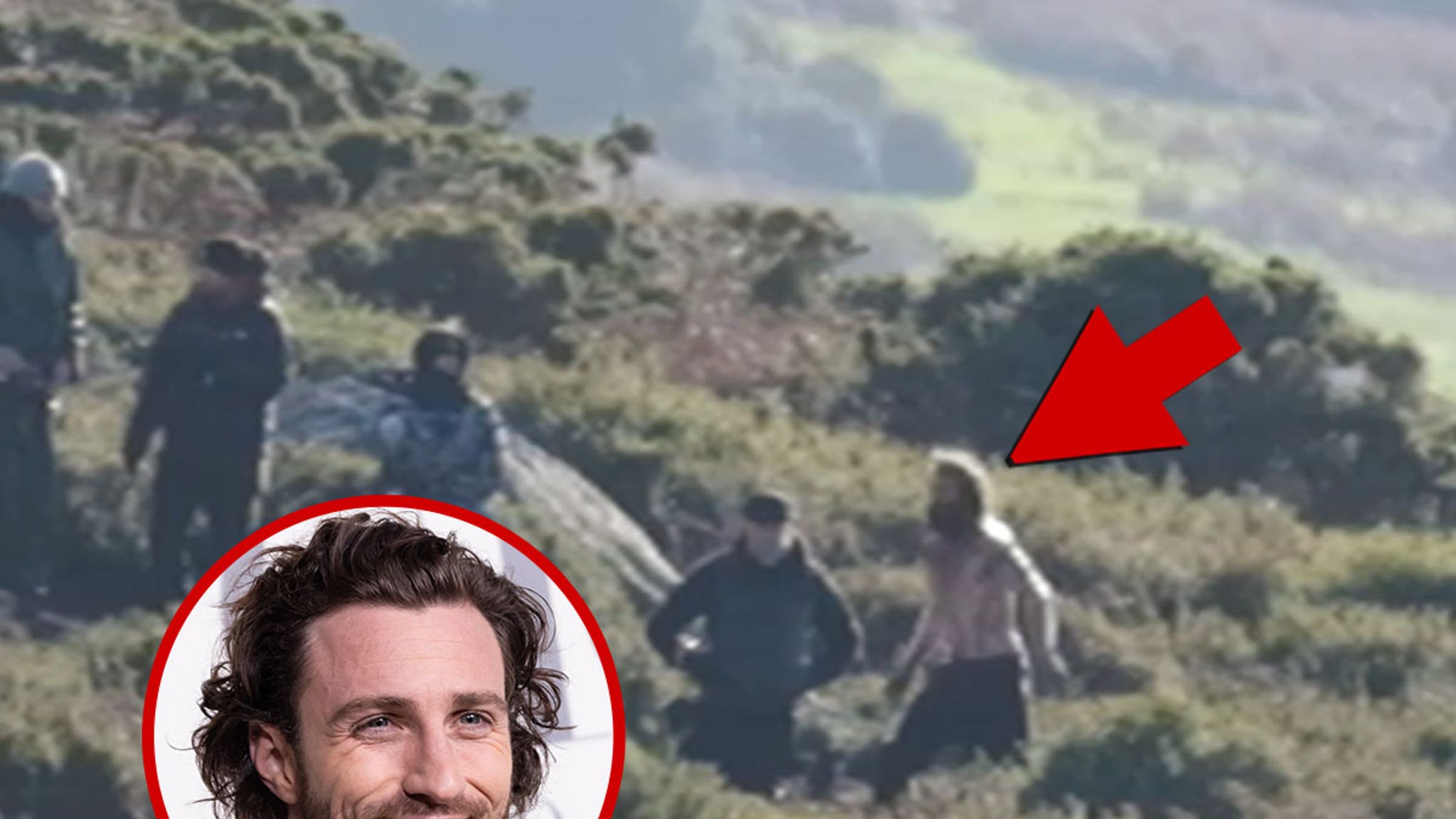 De versnipperde torso van Aaron Taylor-Johnson bedekt met nepbloed voor ‘Werwulf’