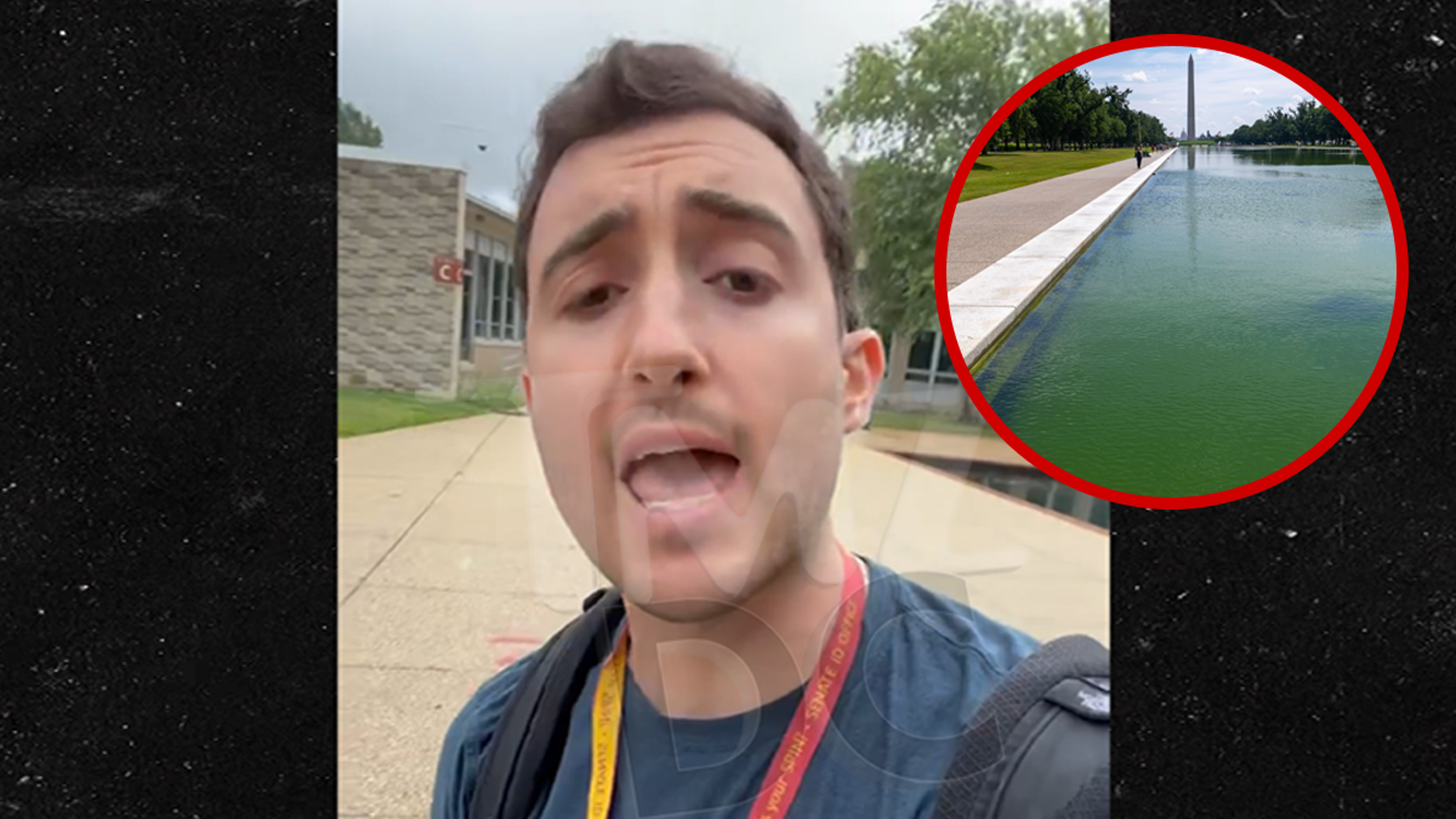 TMZ DC Follows Trump's Lead For Reflecting Pool Vandalism, But It's BS