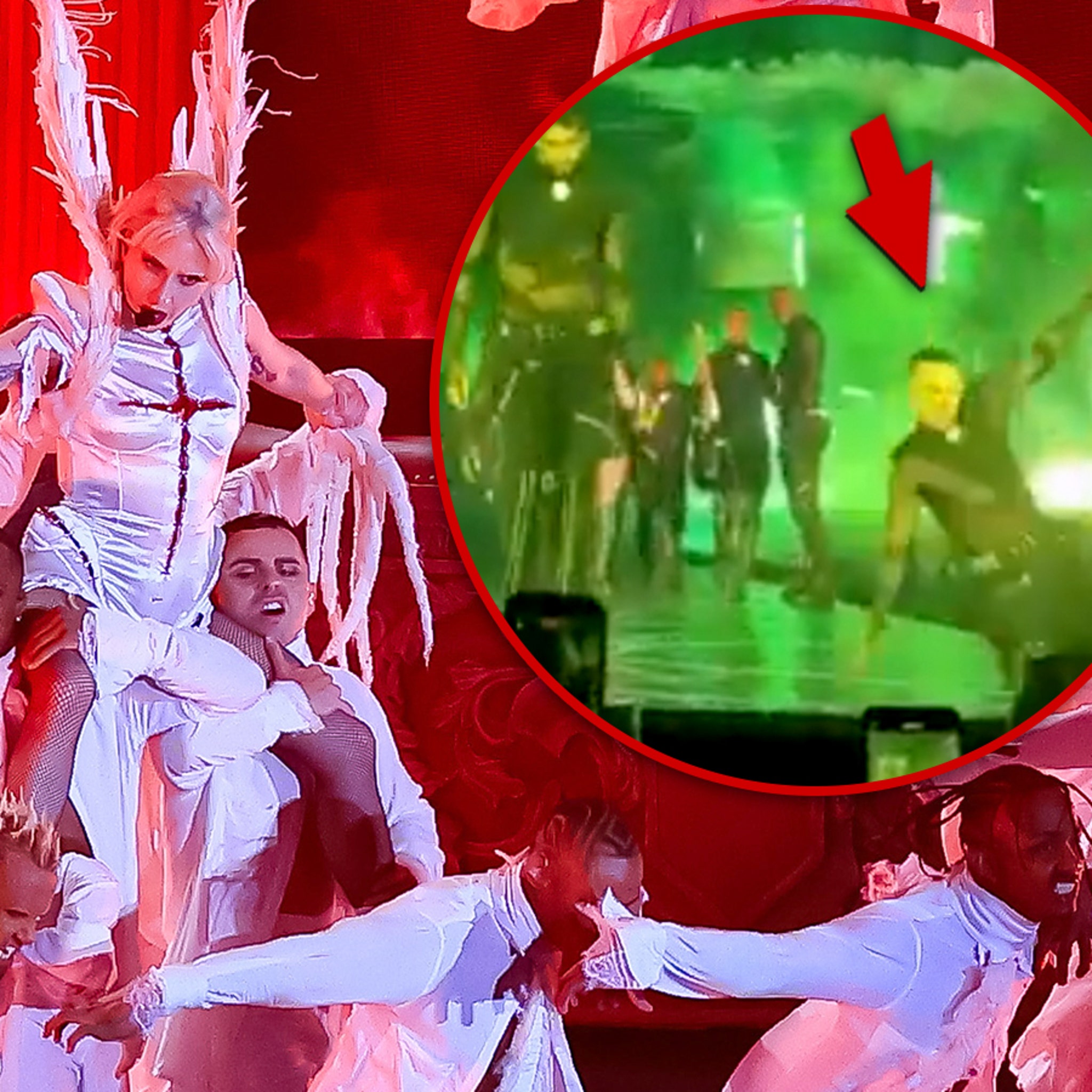 Lady Gaga Halts 'Mayhem Ball' Show After Dancer Falls Off Stage