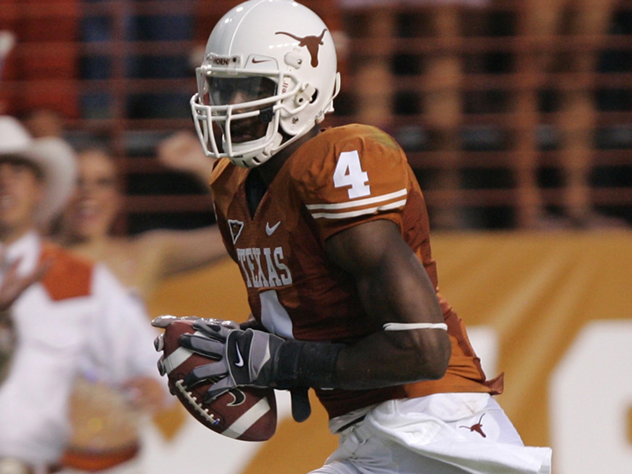 Texas Limas Sweed in action, making catch vs Ohio State, Columbus, OH News  Photo - Getty Images