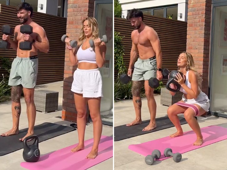 'Love Island' Pair Millie Court and Liam Reardon's training Sesh!
