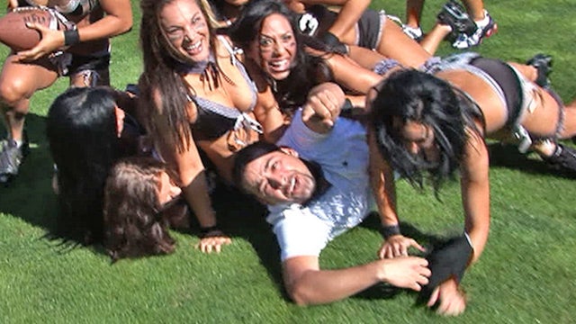 Lingerie Bowl Babes -- Girl-on-Girl-on-Girl-on-Guy!? Lingerie Bowl Babes -- Girl-on-Girl-on-Girl-on-Guy!?
