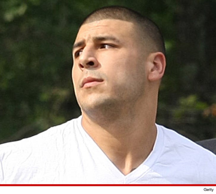 Aaron Hernandez -- Cops Won't Confirm If He's a Suspect :: 0626-getty-aaron-hernandez-3