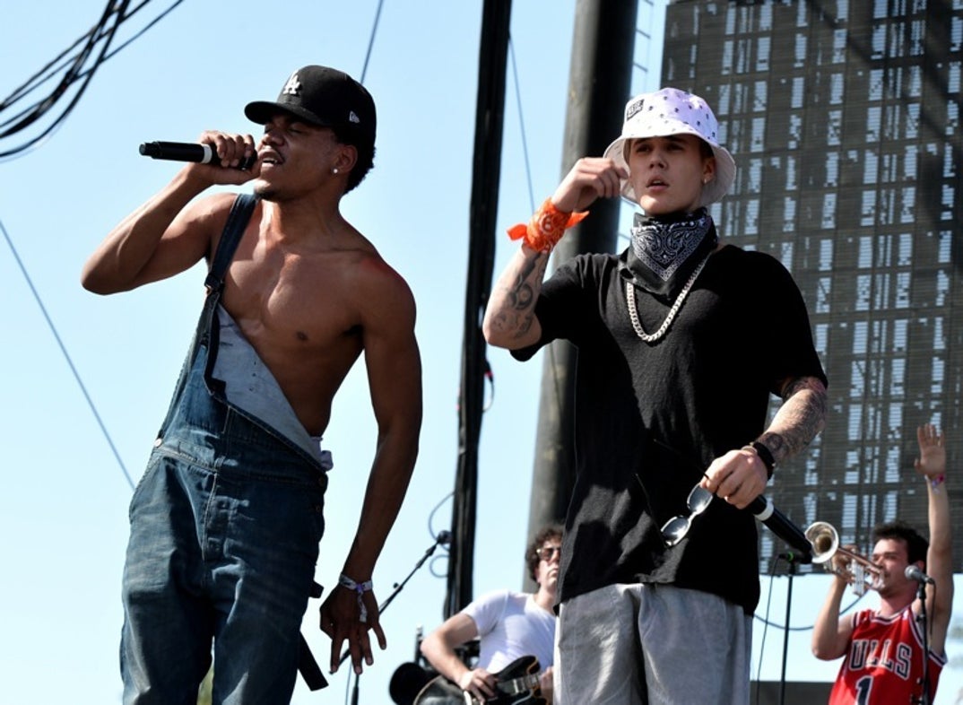 2014: Chance the Rapper and Justin Bieber perform onstage during day 3