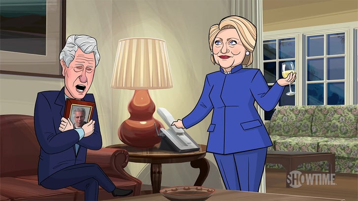 'Cartoon President' Roasts Bill Clinton Over Jeffrey Epstein Death