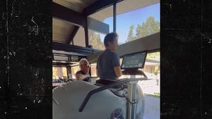 Jeremy Renner Walks in Anti-Gravity Treadmill After Snowplow Accident