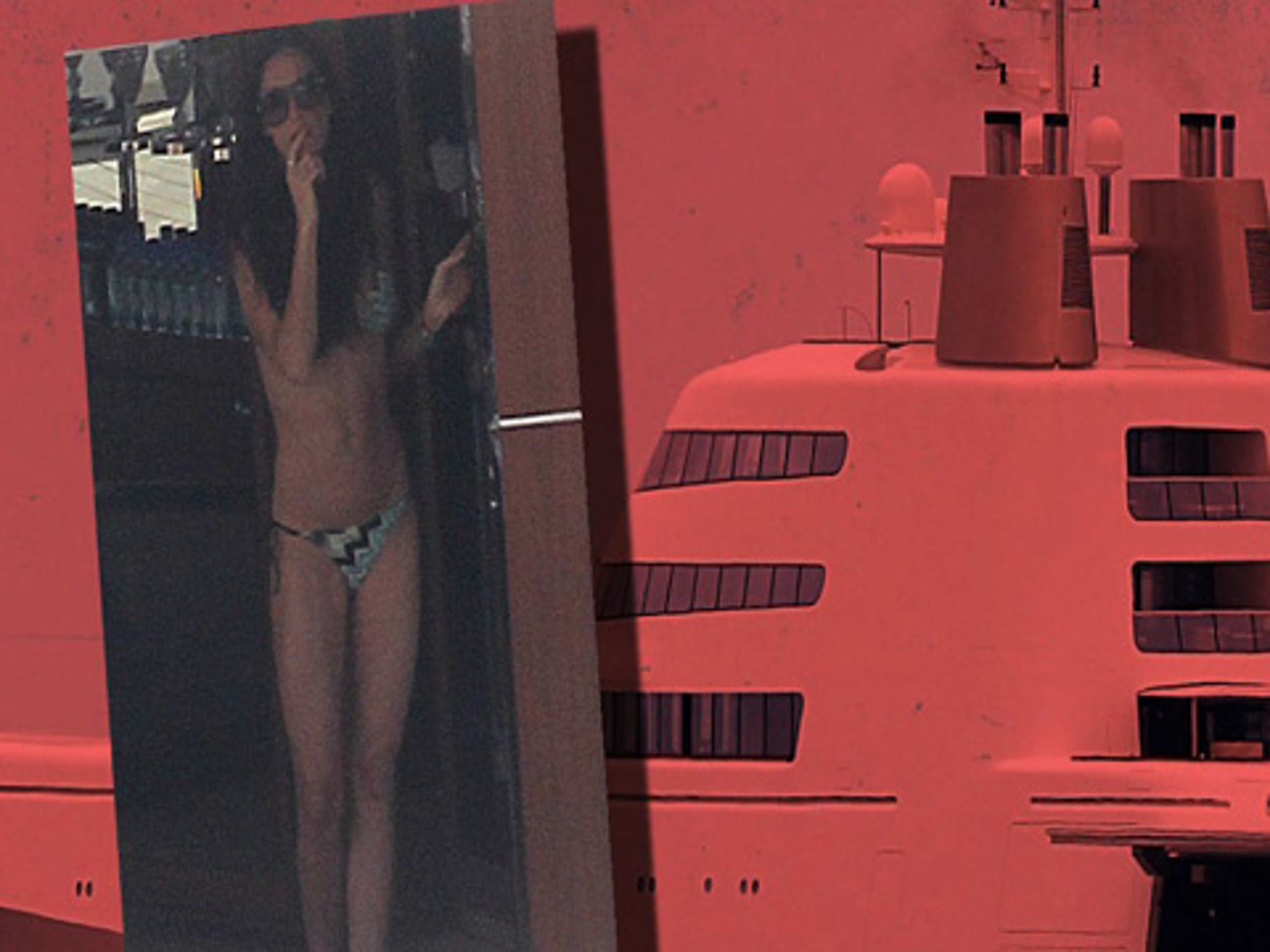 Demi Moore On a Boat