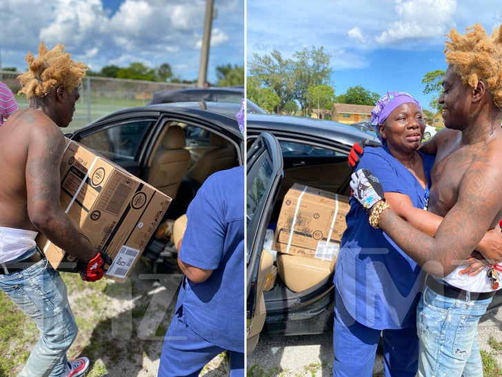 Kodak Black Gifts Air Conditioning Units to Housing Project Residents