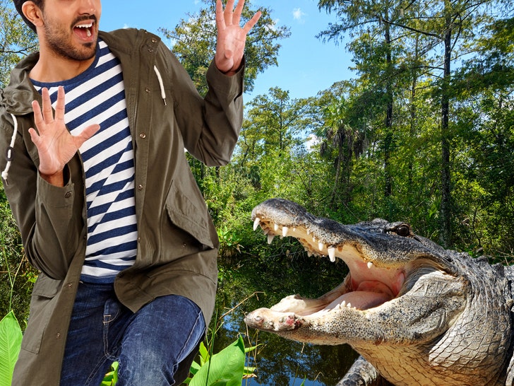 man aligator