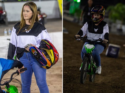 Jenelle Evans Riding a Motorcycle With Her Kids