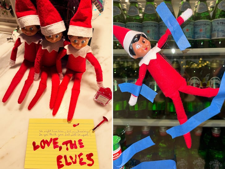 Celebrities' Elf on the Shelf -- He's Watching!