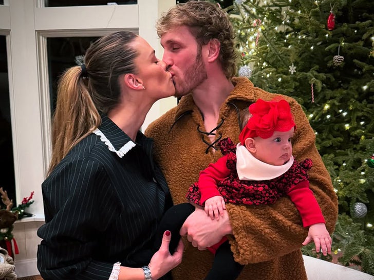 Logan Paul and Nina Agdal Celebrate Baby Girl's First Christmas