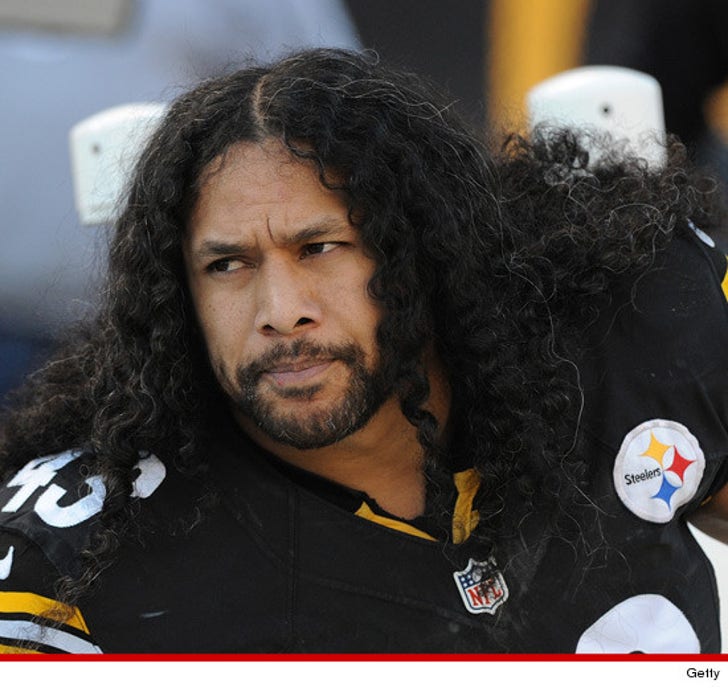 Troy Polamalu -- I'm Not Cutting Off ALL My Hair :: 0923-troy-polamalu-getty-3