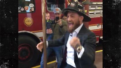 Conor McGregor Hooks Up Boston Firefighters With World Series Tickets!!